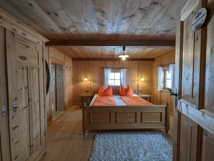 Schlafzimmer im Chalet Weberer