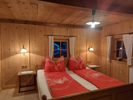 Schlafzimmer im Chalet Weberer