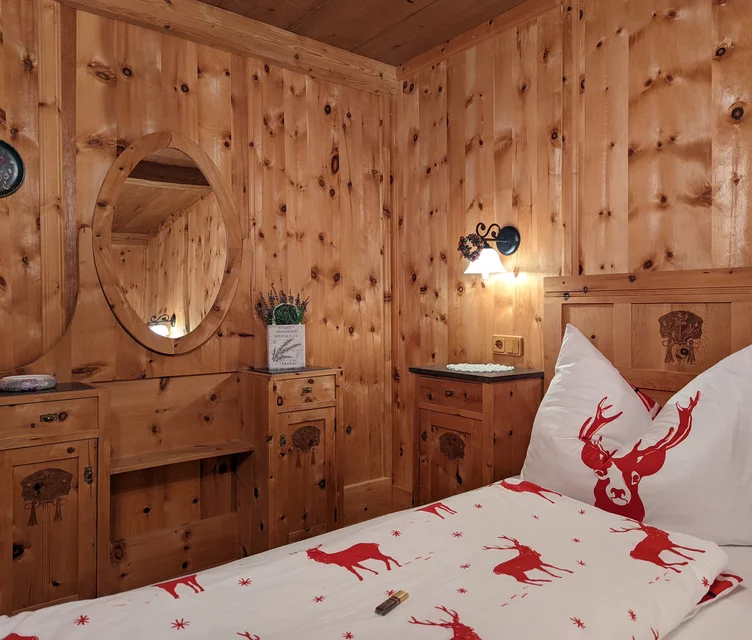 Schlafzimmer im Chalet Weberer