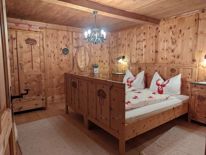 Schlafzimmer im Chalet Weberer