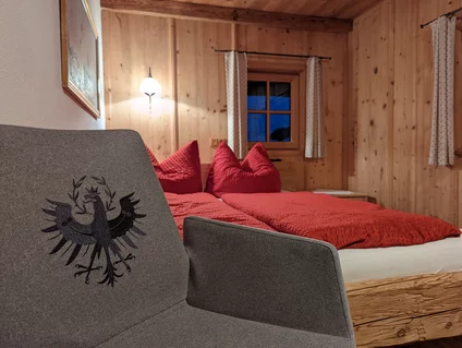 Schlafzimmer im Chalet Weberer